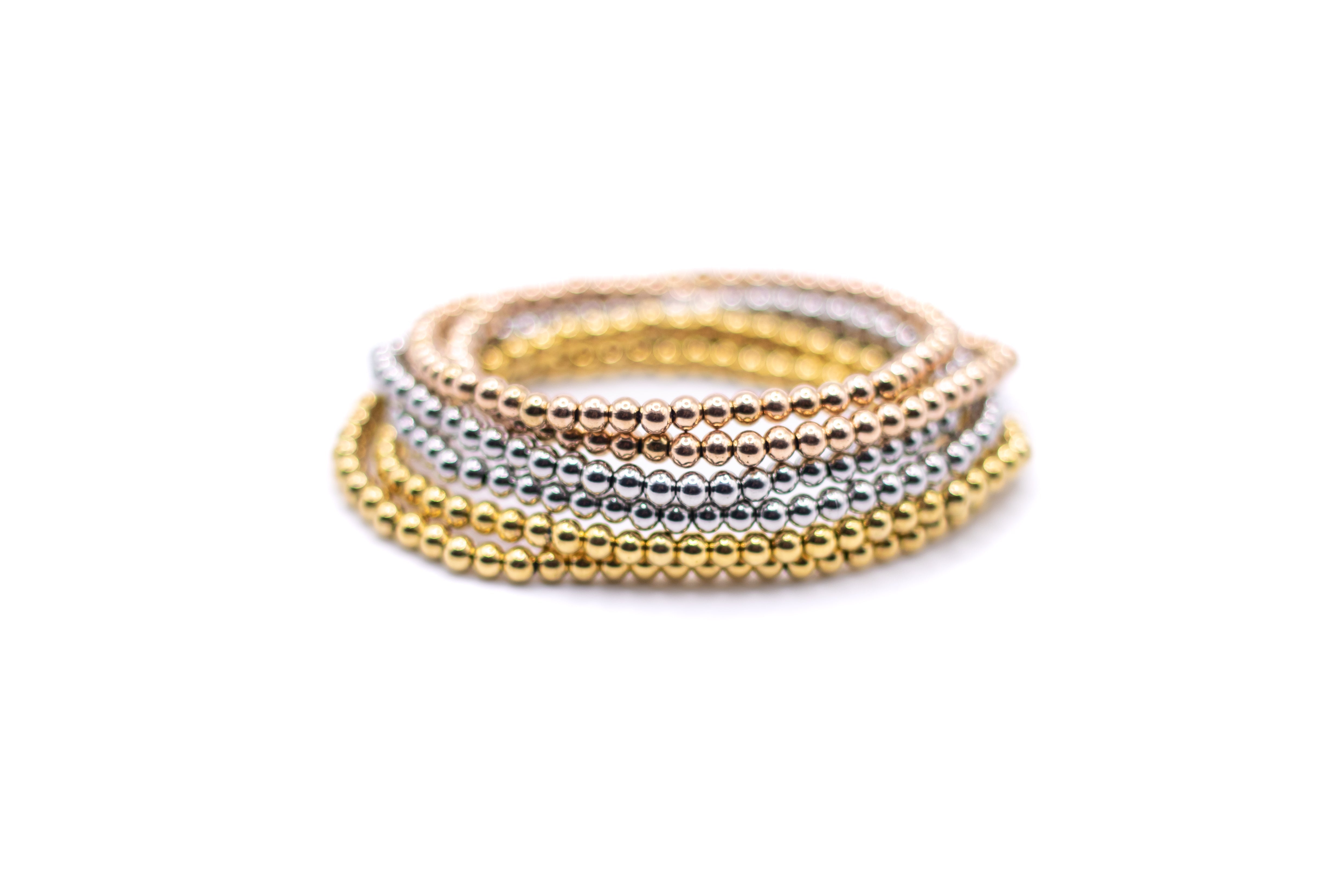 Stackable Bracelet in 14K Gold - getbalmy