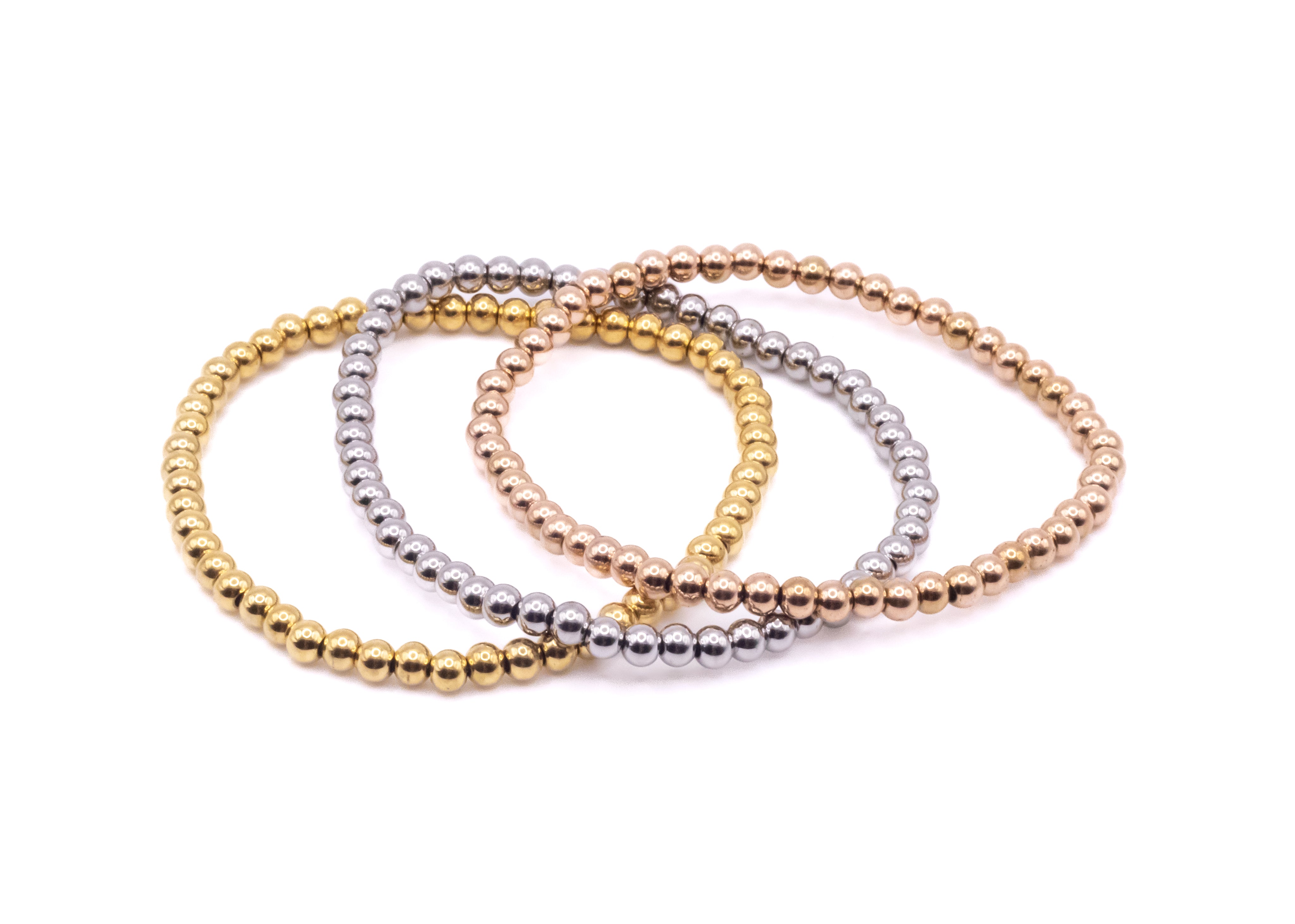 Stackable Bracelet in White Gold - getbalmy