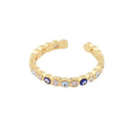 Evil Eye Stackable Ring in 14K Gold - getbalmy