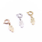 Hamsa Hand Charm in 14K Gold - getbalmy