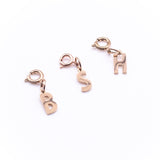 Letter Charms in Rose Gold - getbalmy