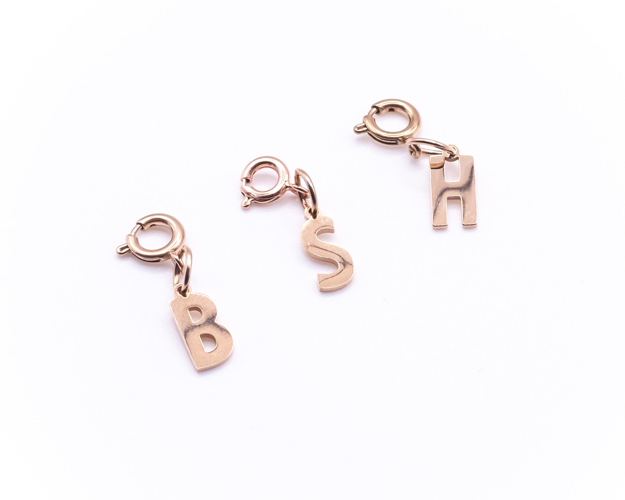 Letter Charms in Rose Gold - getbalmy