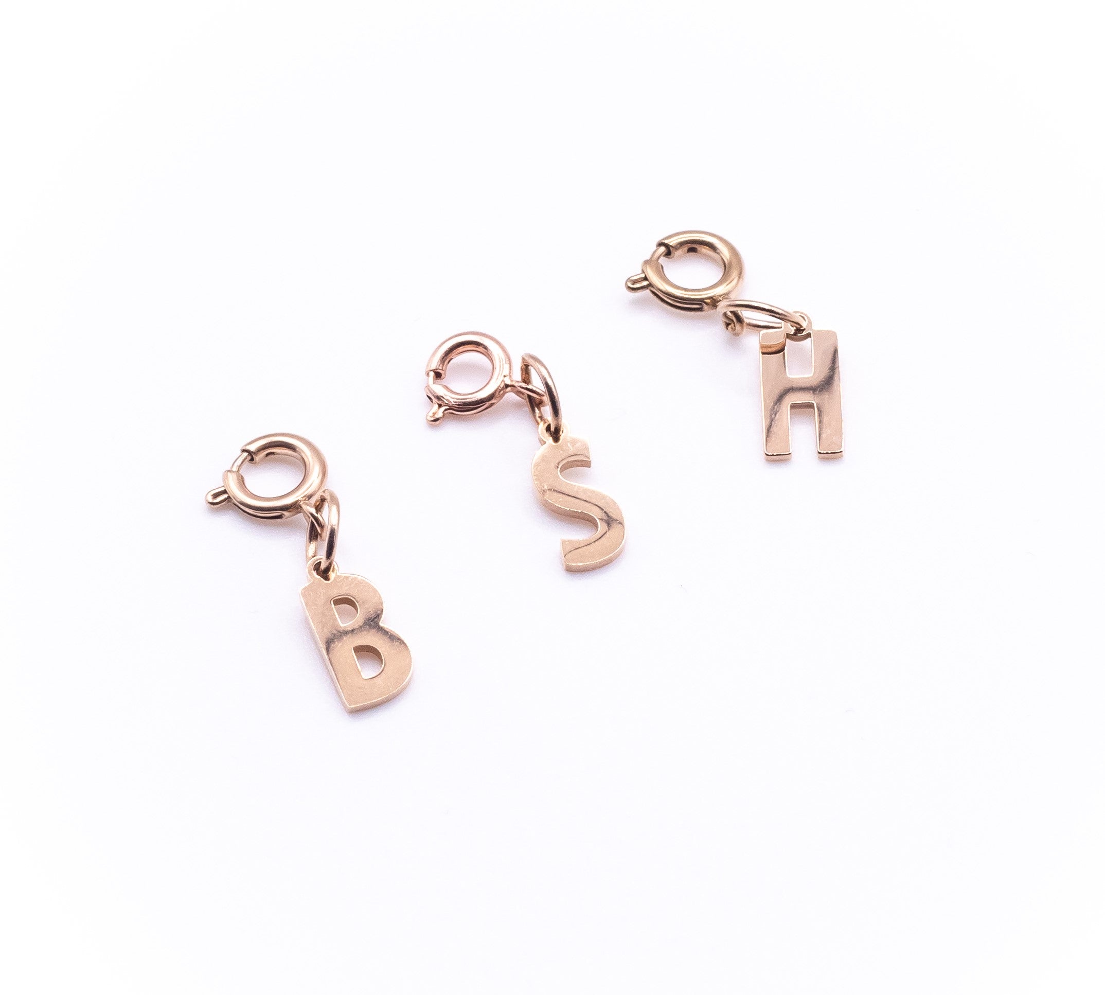 Letter Charms in Rose Gold - getbalmy