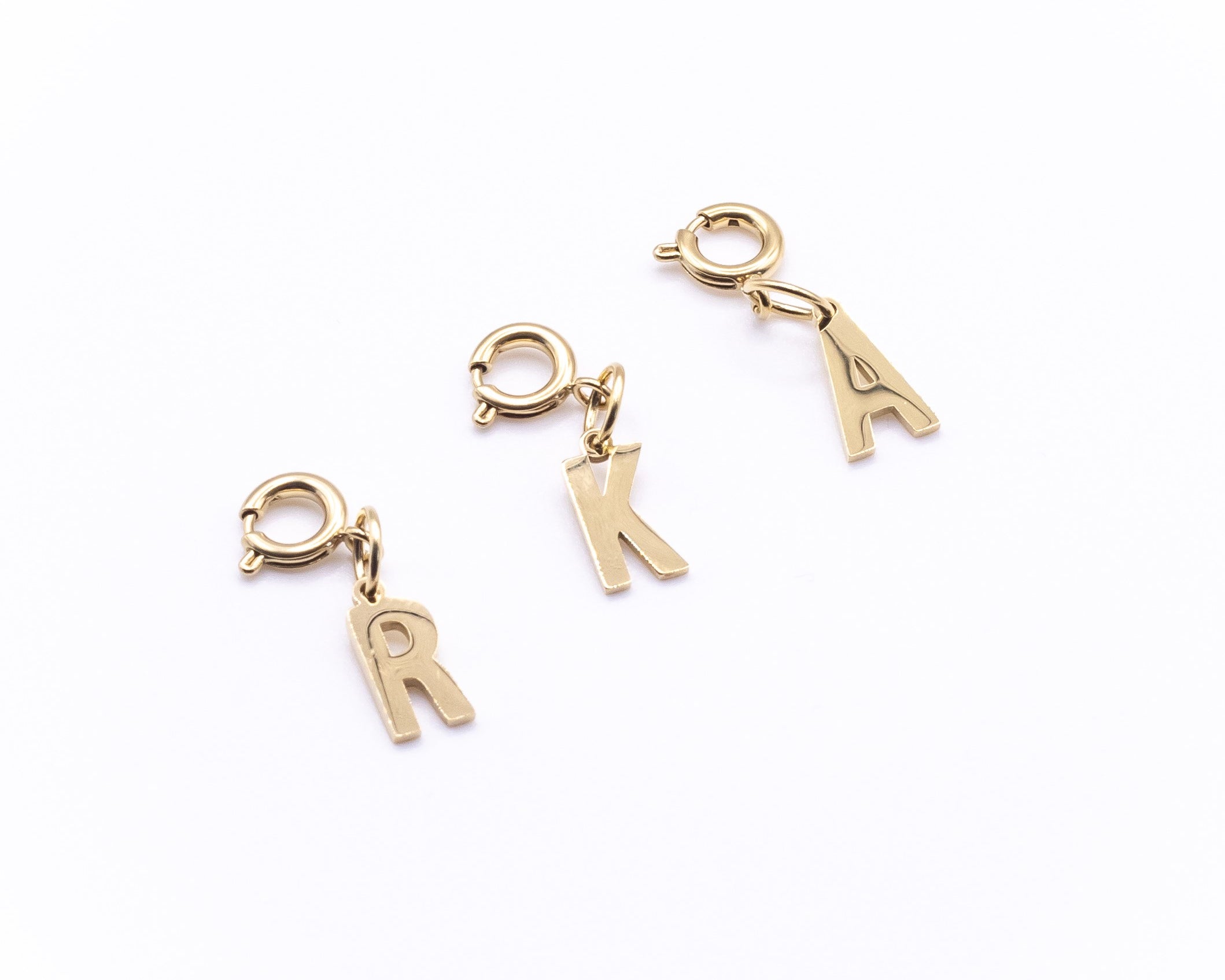 Letter Charms in 14K Gold - getbalmy