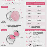 Elle Lip Balm Ring in Stainless Steel