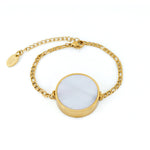 Mini Mother of Pearl Lip Balm Bracelet in 14K Gold - getbalmy