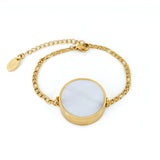 Mini Mother of Pearl Lip Balm Bracelet in 14K Gold - getbalmy