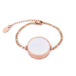 Mini Mother of Pearl Lip Balm Bracelet in Rose Gold - getbalmy