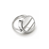 Mirror Lip Balm Ring in Stainless Steel