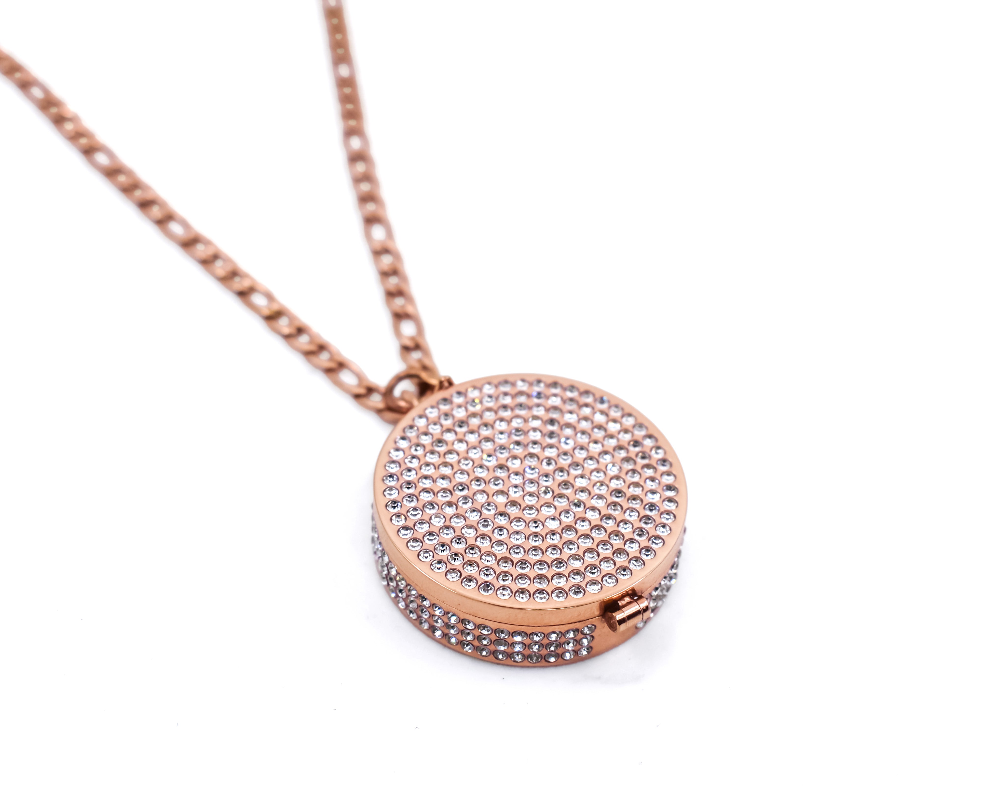 Bling Lip Balm Necklace in Rose Gold - getbalmy
