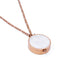 Mother of Pearl Lip Balm Necklace in Rose Gold - getbalmy