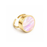Elle Lip Balm Ring in 14K Gold