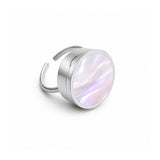 Elle Lip Balm Ring in Stainless Steel