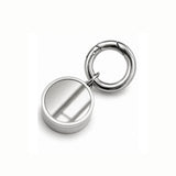 Mirror Lip Balm Charm in Stainless Steel