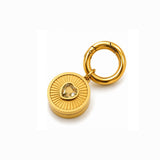 Diamond Heart Lip Balm Charm in 14K Gold