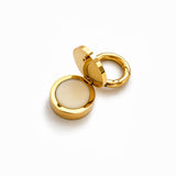 Crystal Bear Lip Balm Charm in 14K Gold