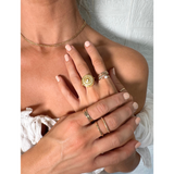 Paris Lip Balm Ring in 14K Gold