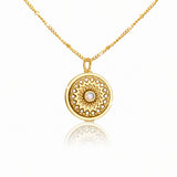 Paris Lip Balm Necklace in 14K Gold