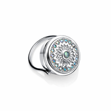 Paris Lip Balm Ring in Stainless Steel