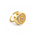 Paris Lip Balm Ring in 14K Gold