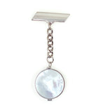 Mother of Pearl Lip Balm Fob in White Gold - getbalmy
