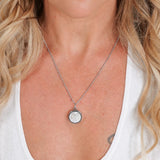 Pearl Lip Balm Necklace in Stainless Steel