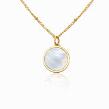 Pearl Lip Balm Necklace in 14K Gold
