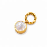 Pearl Lip Balm Charm in 14K Gold