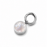 Pearl Lip Balm Charm in Stainless Steel
