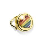 Pride Lip Balm Ring in 14K Gold