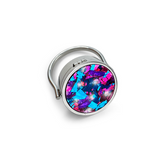 Roxy Lip Balm Ring in Stainless Steel