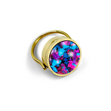 Roxy Lip Balm Ring in 14K Gold