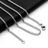 Box Chain Necklace in Stainless Steel