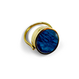 Saylor Lip Balm Ring in 14K Gold