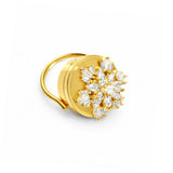 Spinner Lip Balm Ring in 14K Gold