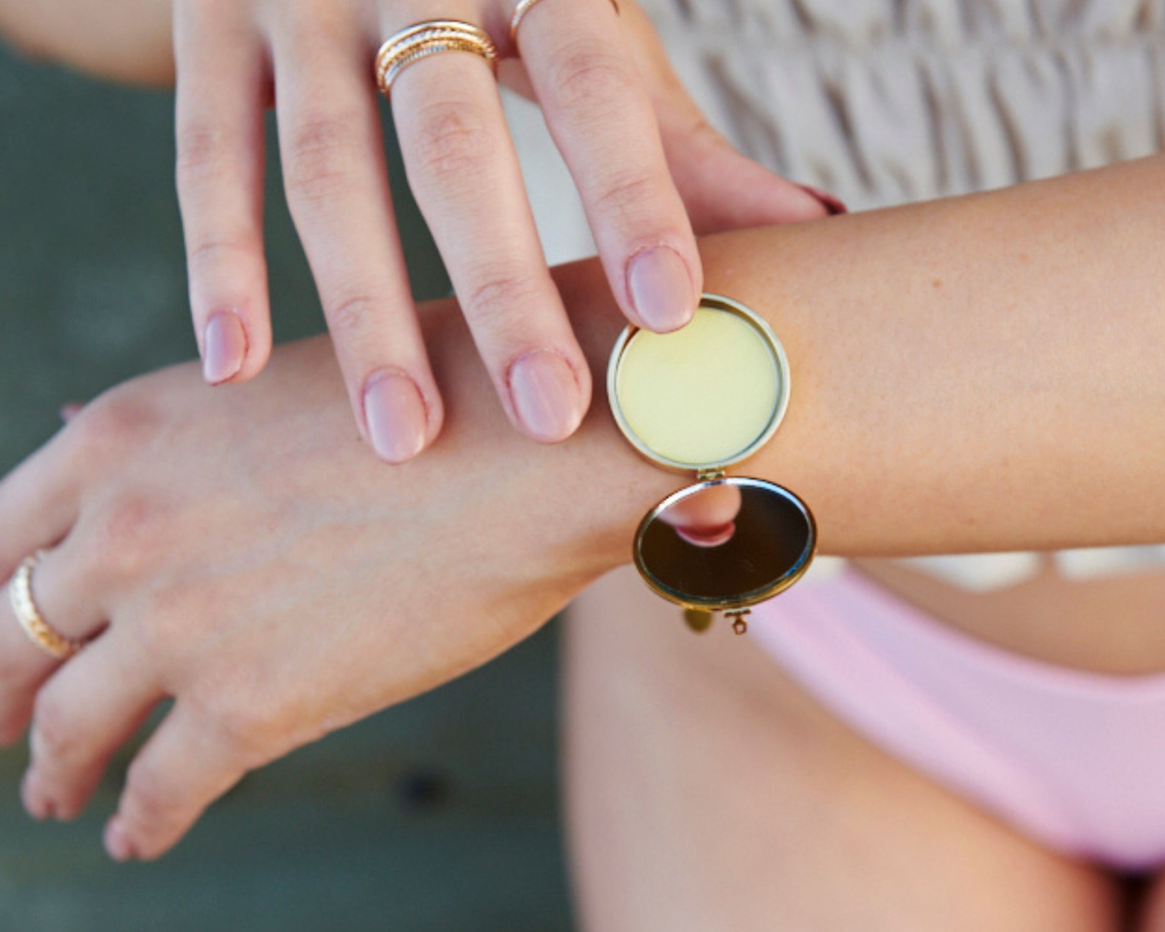 Surf Lip Balm Bracelet in 14K Gold - getbalmy