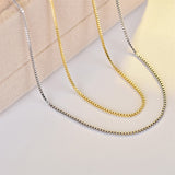 Box Chain Necklace in 14K Gold