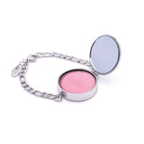 Mini Mother of Pearl Lip Balm Bracelet in White Gold