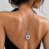 Black Heart Lip Balm Charm in Stainless Steel