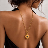 Black Heart Lip Balm Charm in 14K Gold
