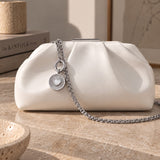 Pearl Heart Lip Balm Charm in Stainless Steel