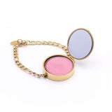 Crystal Pavé Mini Lip Balm Bracelet in 14K Gold