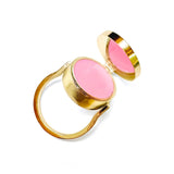 Saylor Lip Balm Ring in 14K Gold