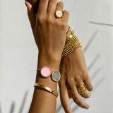 Boho Mini Lip Balm Bracelet in 14K Gold