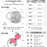 Spinner Lip Balm Ring in Stainless Steel