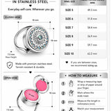Paris Lip Balm Ring in Stainless Steel