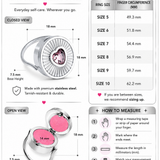 Pink Heart Lip Balm Ring in Stainless Steel