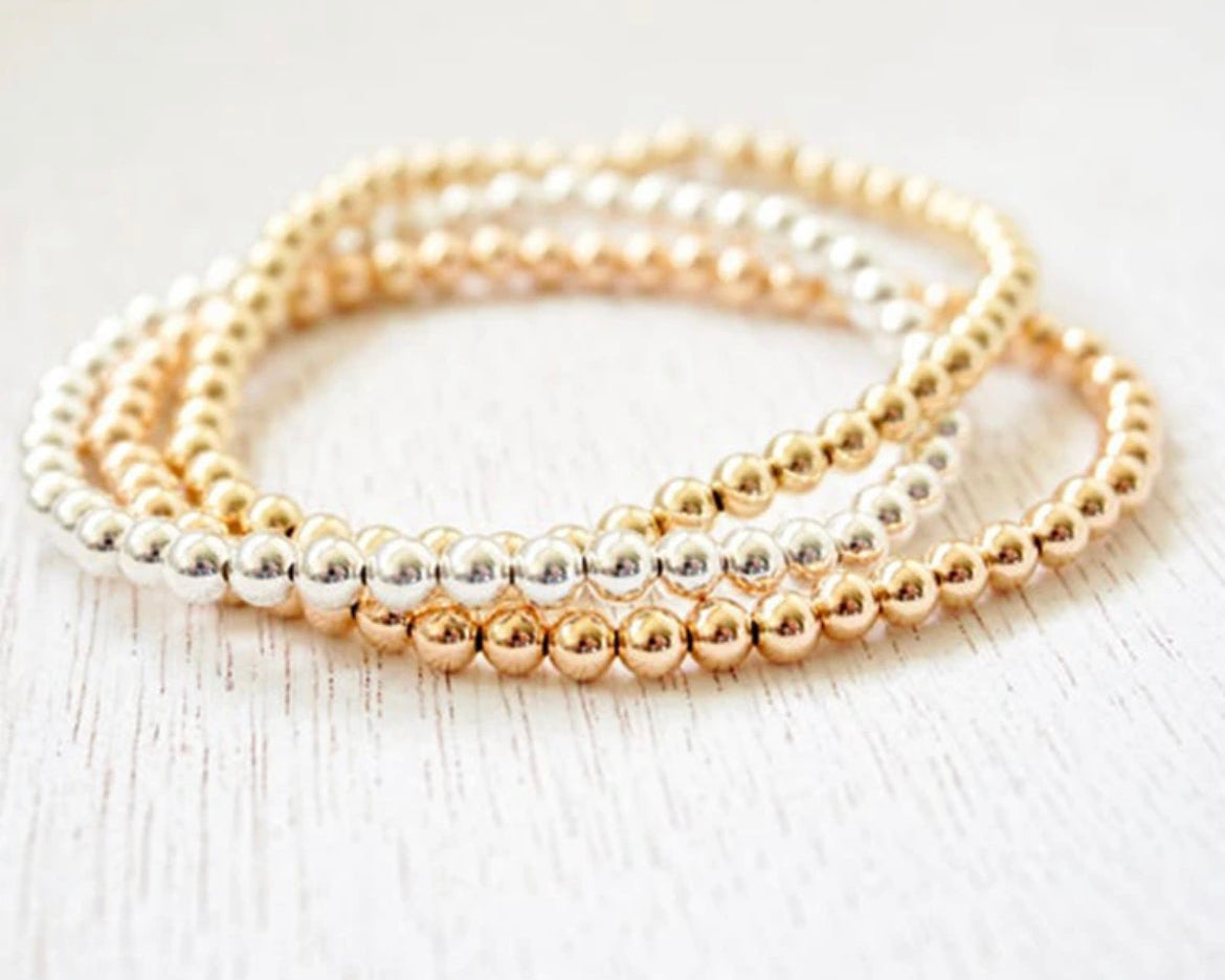 Stackable Bracelet in White Gold - getbalmy