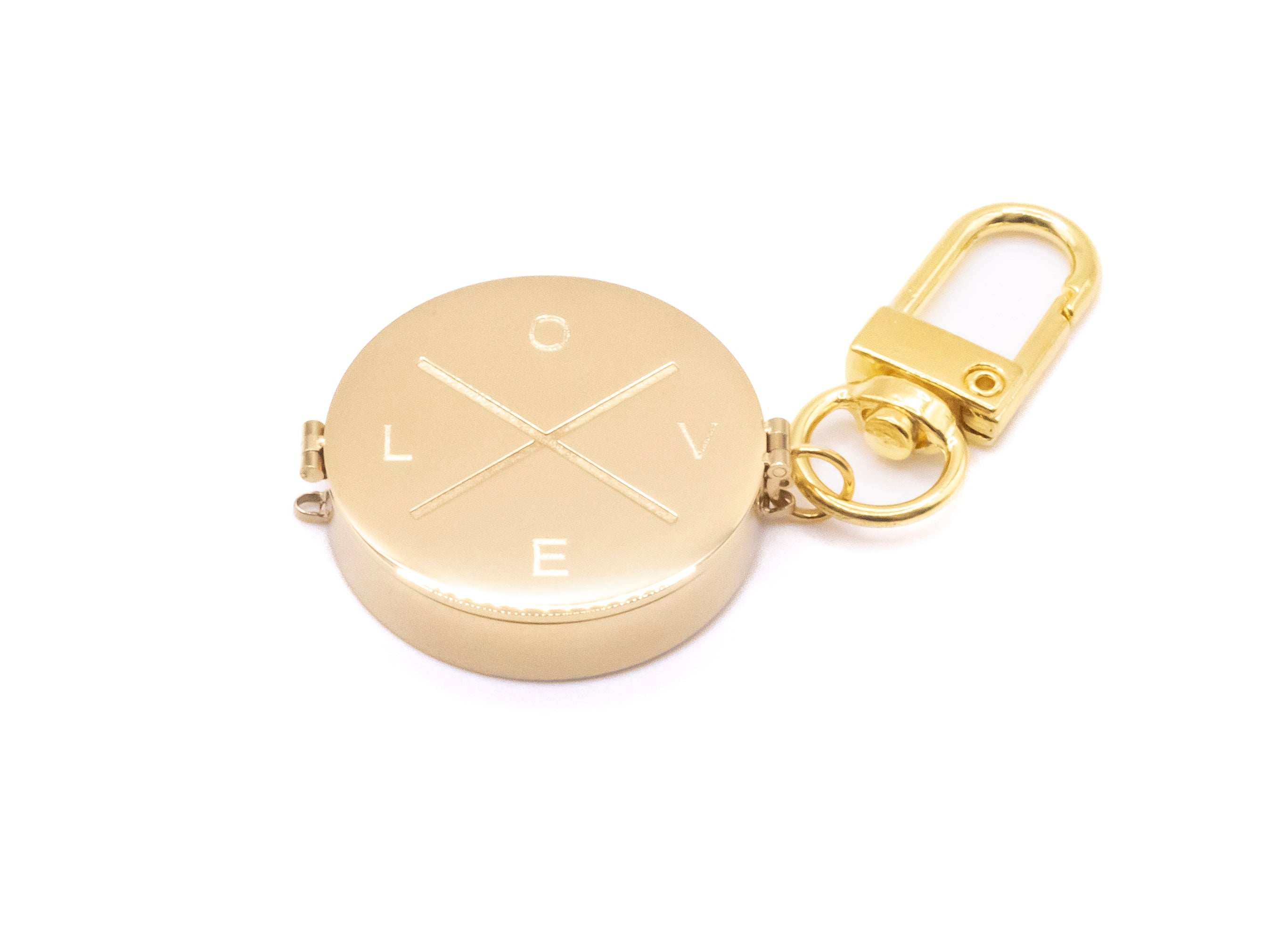 Love Lip Balm Key Ring in 14K Gold - getbalmy