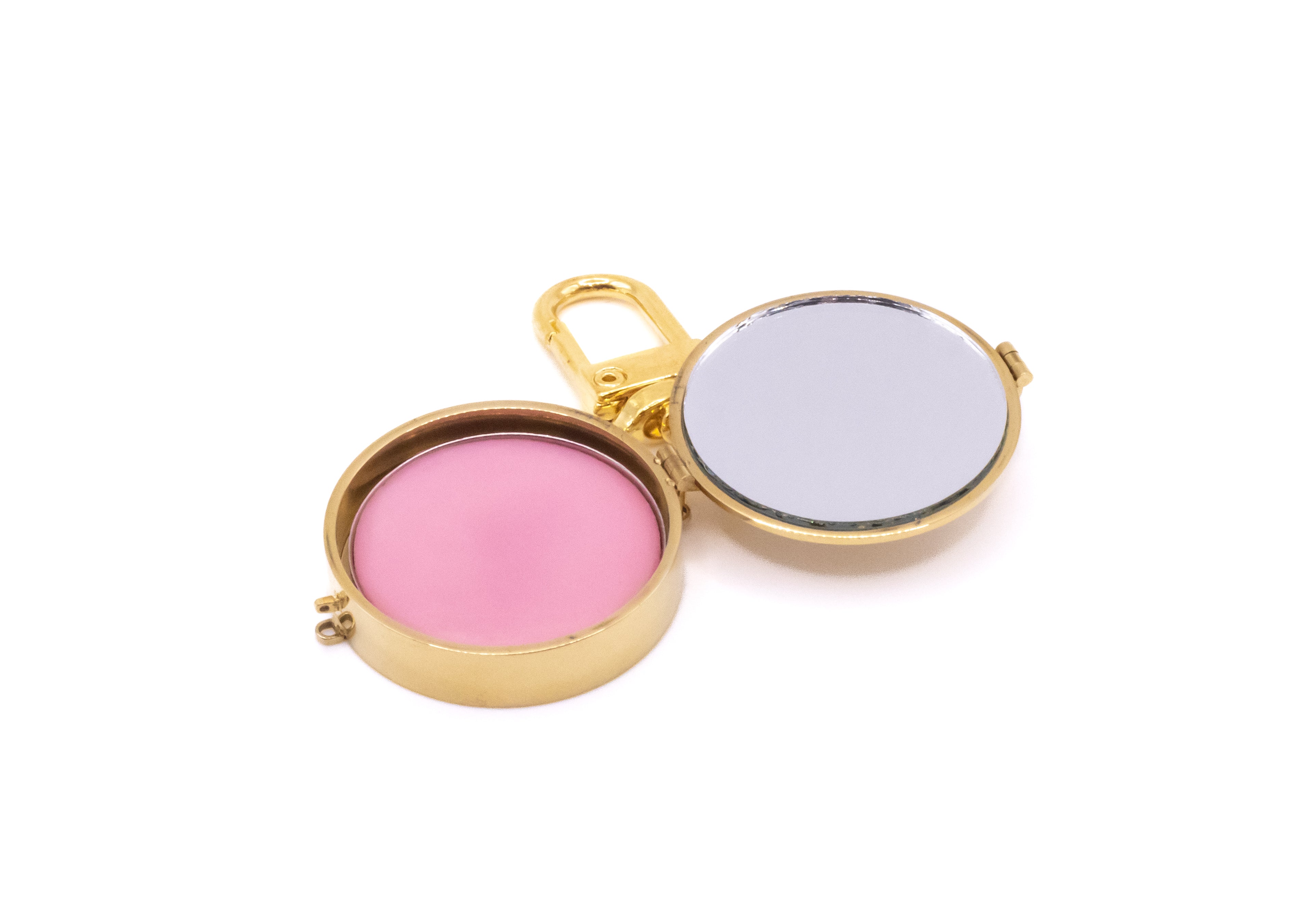 Mother of Pearl Lip Balm Key Ring in 14K Gold - getbalmy